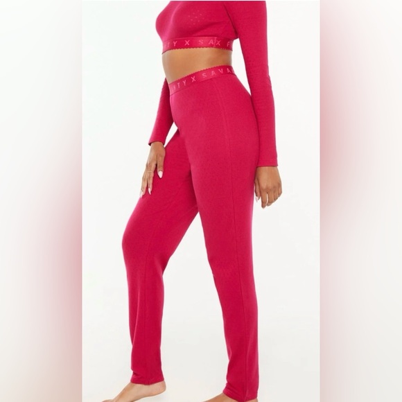 SAVAGE X FENTY Lounge Pants Magenta - Picture 1 of 4